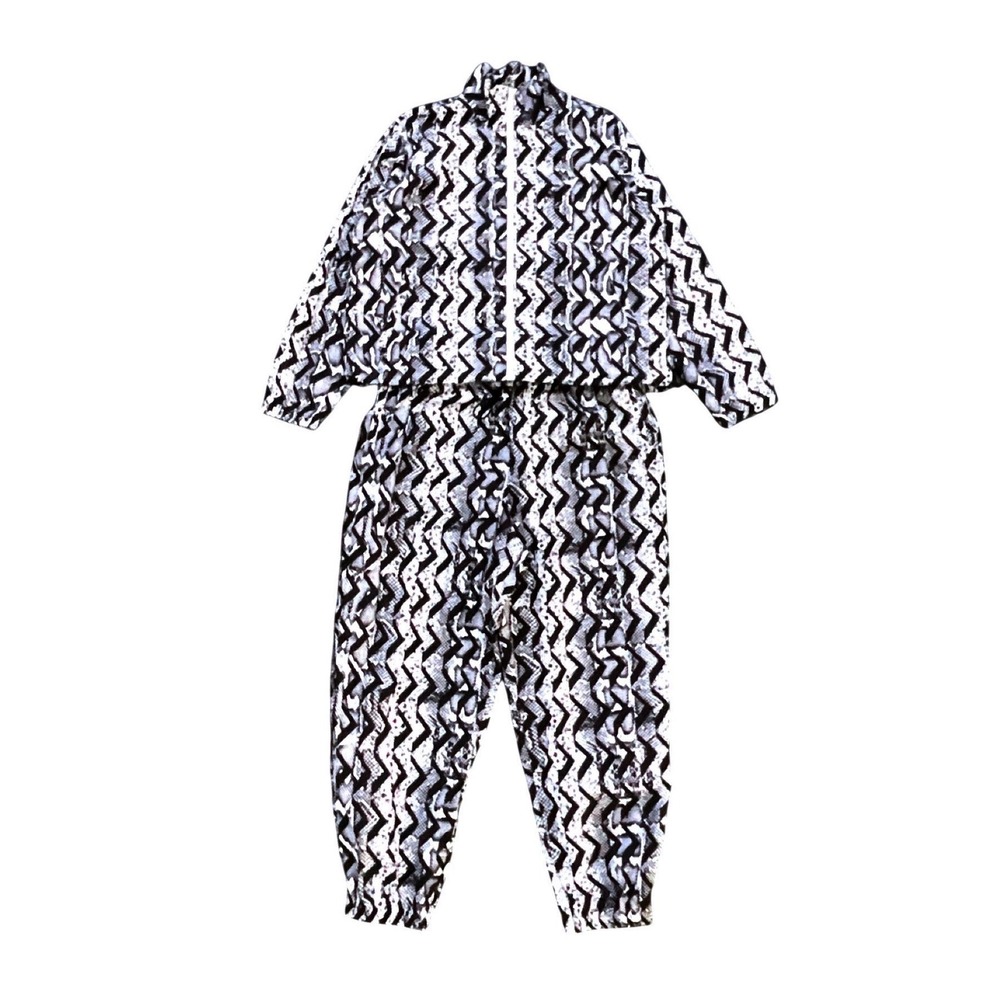 Adidas Originals Tracksuit Set Womens Graphic Print AOP Zip Jacket Pants XL - Picture 3 of 16